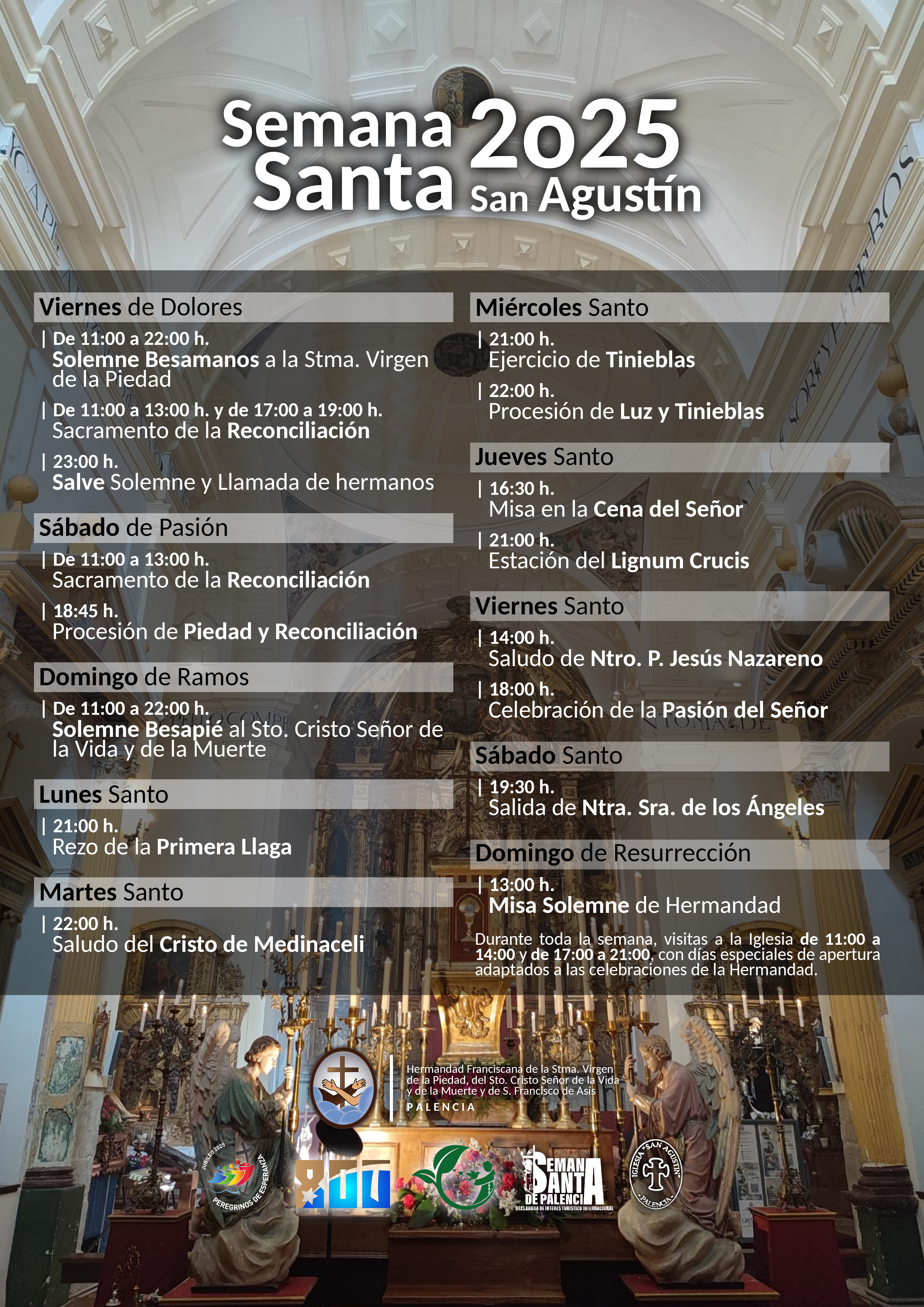 Portada de 2025 Cultos Semana Santa